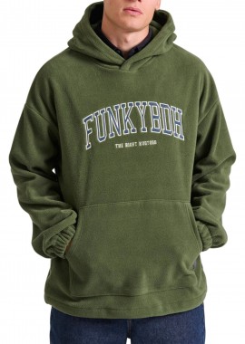 Funky Buddha - Μπλούζα Μακρυμάνικη Funky Buddha Ανδρικό Φούτερ Με Κουκούλα FBM010-057-06-GREEN Ανδρικό
