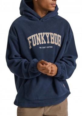Funky Buddha - Μπλούζα Μακρυμάνικη Funky Buddha Ανδρικό Φούτερ Με Κουκούλα FBM010-057-06-NAVY Ανδρικό