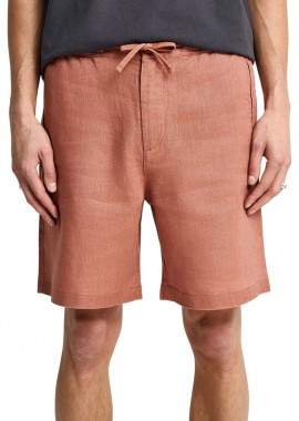 Funky Buddha - Βερμούδα Funky Buddha Λινή Chino FBM013-009-03-COPPER BROWN Ανδρικό
