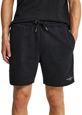 Funky Buddha - Βερμούδα Funky Buddha Αθλητική Με Λογότυπο FBM013-054-03-BLACK Ανδρικό