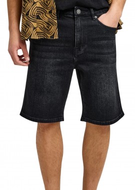 Funky Buddha - Βερμούδα Funky Buddha Slim Tapered Βερμούδα Τζην FBM013-072-03-BLACK Ανδρικό