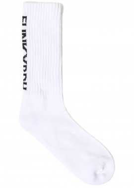 Funky Buddha - Κάλτσες Funky Buddha Ριμπ Με Λογότυπο FBM013-315-10-OFF WHITE Ανδρικό