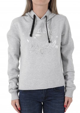 2nd Skin - Μπλούζα Μακρυμάνικη 2nd Skin Mε Κουκούλα SSL444-6217-GRYMEL Γυναικείο