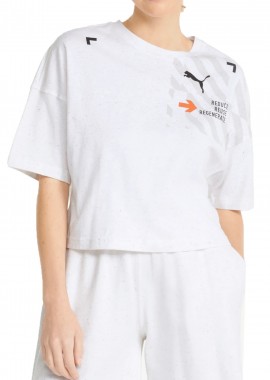 Puma - Μπλούζα Κοντομάνικη Puma RE:Collection Oversized 533966-65 Γυναικείο