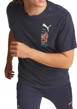 Puma - Μπλούζα Κοντομάνικη Puma Neymar JR 24/7 Graphic Tee 605814-09 Ανδρικό