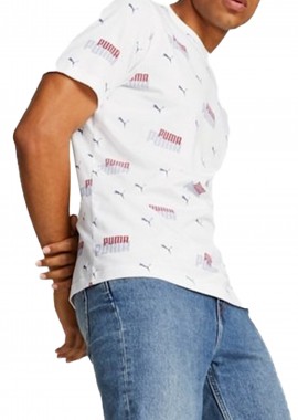 Puma - Μπλούζα Κοντομάνικη Puma Ess Logo Power Aop 673367-02 Ανδρικό