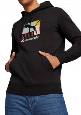 Puma - Μπλούζα Μακρυμάνικη Puma Classics Brand Love Hoodie FL 621341-01 Ανδρικό