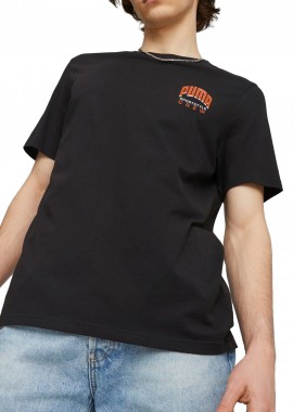 Puma - Μπλούζα Κοντομάνικη Puma Graphics Sportstyle Crew 622741-01 Ανδρικό