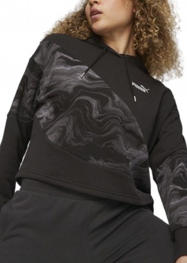 Puma - Μπλούζα Μακρυμάνικη Puma Power Cat Marbleized Hoodie 677205-01 Γυναικείο