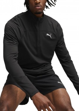 Puma - Μπλούζα Μακρυμάνικη Puma Run Cloudspun 1/4 Zip 524992-01 Ανδρικό