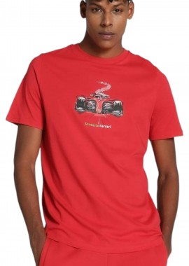 Puma - Μπλούζα Κοντομάνικη Puma Ferrari Race Graphic 623803-02 Ανδρικό