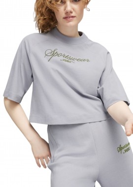 Puma - Μπλούζα Κοντομάνικη Puma Classics + Oversized 624271-63 Γυναικείο