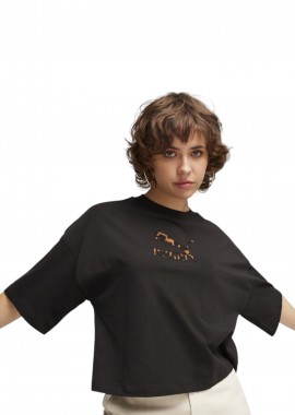 Puma - Μπλούζα Κοντομάνικη Puma Classics Kitten Logo Infill 625605-01 Γυναικείο