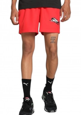 Puma - Σορτς Puma Ess+ Logo Lab Cat Woven 5'' 678991-11 Ανδρικό