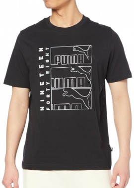 Puma - Μπλούζα Κοντομάνικη Puma Graphics Triple No. 1 Logo 680173-01 Ανδρικό