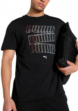 Puma - Μπλούζα Κοντομάνικη Puma ESS Logo Lab Hog Tee 684664-01 Ανδρικό
