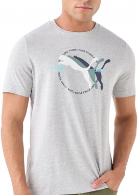 Puma - Μπλούζα Κοντομάνικη Puma Multiple Cat Logo Tee 684826-04 Ανδρικό