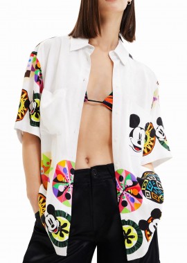 Desigual - Πουκάμισο Κοντομάνικο Desigual Mr. Mickey 23SWCW14-1001 Γυναικείο