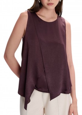 Ale - Μπλούζα Αμάνικη Ale Με Ιδιαίτερο Σχέδιο 82255800-CHOCOLATE Γυναικείο