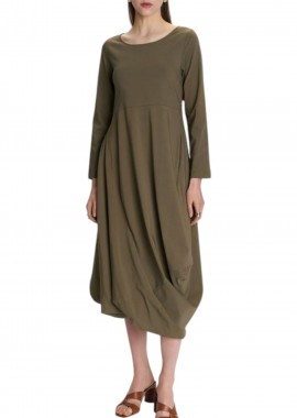 Ale - Φόρεμα Ale Μακρυμάνικο Balloon 8920996-LIGHT KHAKI Γυναικείο