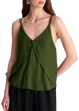 Ale - Top Ale Με Ιδιαίτερη Πλάτη 8921124-DARK KHAKI Γυναικείο