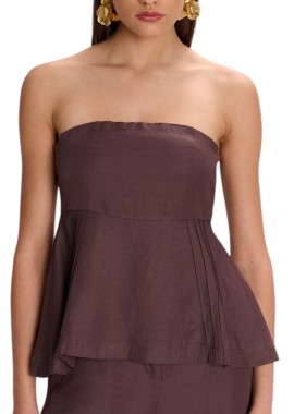 Ale - Top Ale Στράπλες 8921167-CHOCOLATE Γυναικείο