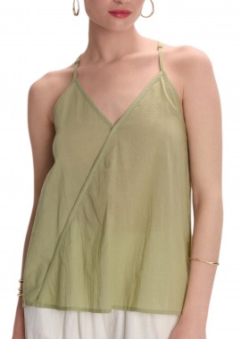 Ale - Top Ale Αμάνικο 8921223-PISTACHIO Γυναικείο