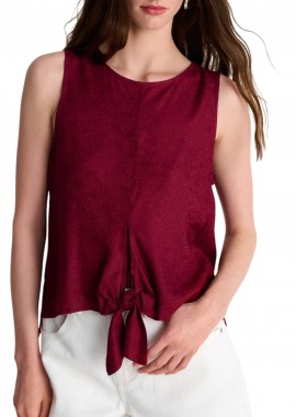 Ale - Top Ale Μονόχρωμο Με Κόμπο 8922431-BURGUNDY Γυναικείο
