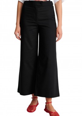 Ale - Παντελόνι Υφασμάτινο Ale Cropped 8923055-BLACK Γυναικείο