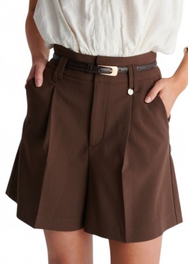 Ale - Βερμούδα Ale Με Ζώνη 8923185-BROWN Γυναικείο