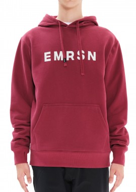 Emerson - Πουλόβερ Emerson Men's Hooded Sweat 222.EM20.05-RASPBERRY Ανδρικό