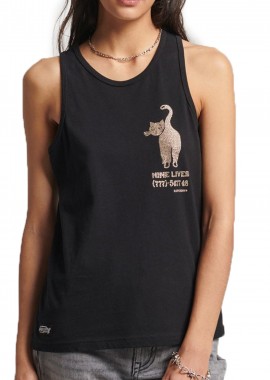 Superdry - Μπλούζα Αμάνικη Superdry Vintage Crossing Lines RS W6011257A-12A Γυναικείο