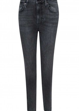 Superdry - Παντελόνι Jean Superdry D1 Studios High Rise Skinny W7010843A-WASHED-BLACK Γυναικείο