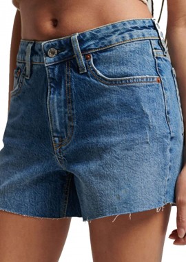 Superdry - Σορτς Superdry Vintage Mid Rise W7110400A-6EJ Γυναικείο