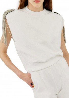 Silvian Heach - Top Silvian Heach Onovox PGP22361FE-WHITE Γυναικείο