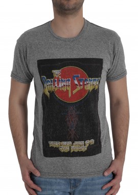 Retro Brand - Μπλούζα Κοντομάνικη Retro Brand Rolling Stones RB120WGRS-grey Ανδρικό