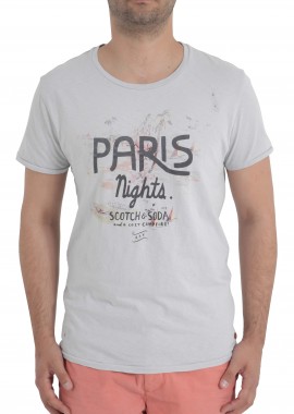 Scotch & Soda - Μπλούζα Κοντομάνικη Scotch & Soda Crew-Neck 14010451130-08 Ανδρικό