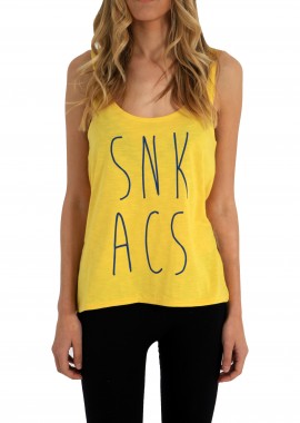 Sneak Aces - Μπλούζα Αμάνικη Sneak Aces SNK Handwritten 4031-405-yellow Γυναικείο
