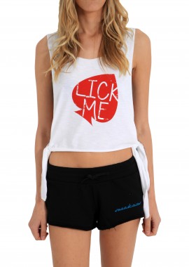 Sneak Aces - Top Sneak Aces Lick Me 4032-705-WHITE Γυναικείο