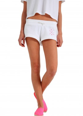 Sneak Aces - Σορτς Sneak Aces Small Badge 4038-400-WHITE Γυναικείο