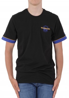 New Era - Μπλούζα Κοντομάνικη New Era Golden Warriors NBA Stripe Piping 11935232-BLK Ανδρικό