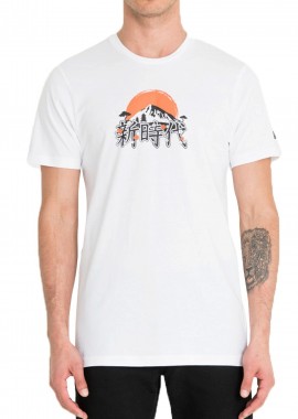 New Era - Μπλούζα Κοντομάνικη New Era Far East Graphic 12123950-WHI Ανδρικό