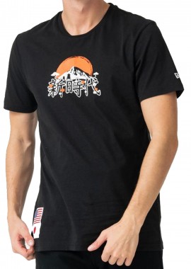 New Era - Μπλούζα Κοντομάνικη New Era Far East Graphic 12123951-BLK Ανδρικό
