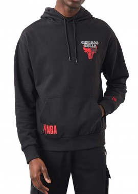 New Era - Μπλούζα Μακρυμάνικη New Era Half Logo Oversized Hoody Chicago Bulls 60284623-001 Ανδρικό