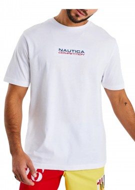Nautica - Μπλούζα Κοντομάνικη Nautica Back Print 3NCN7I01037-908 White Ανδρικό