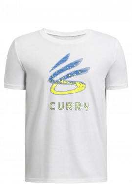 Under Armour - Μπλούζα Κοντομάνικη Under Armour Curry Logo 1387102-101 Αγόρι