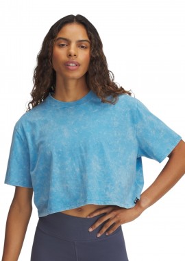 Under Armour - Μπλούζα Κοντομάνικη Under Armour Rival Wash SS 1389724-452 Γυναικείο