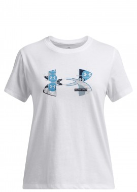 Under Armour - Μπλούζα Κοντομάνικη Under Armour Big Logo Fill 1389769-100 Κορίτσι