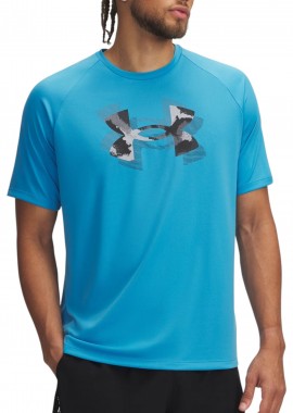 Under Armour - Μπλούζα Κοντομάνικη Under Armour Tech Print Fill 1390208-452 Ανδρικό