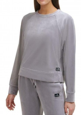 DKNY - Μπλούζα Μακρυμάνικη DKNY Sport Με Βελούδινη Υφή DP1T8279-STL Γυναικείο